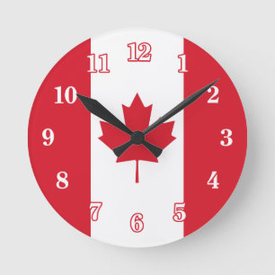 Canada Canadian Flag Acrylic Wall Clock