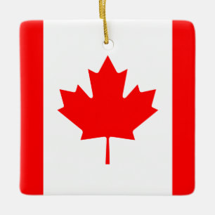 Canada (Canadian) Flag Ceramic Ornament