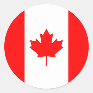 Canada/Canadian Flag Classic Round Sticker