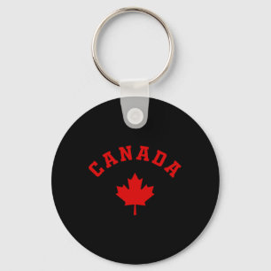 Canada Canadian Flag Maple Leaf Logo Hiking Skiing Key Ring