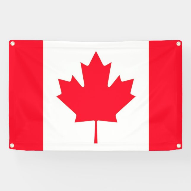 CANADA. Canadian flag. Patriotic Banner (Horizontal)