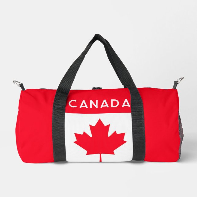 CANADA. Canadian flag. Patriotic.  Duffle Bag (Front)