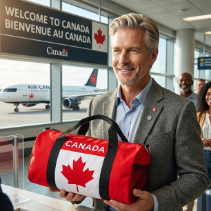 CANADA. Canadian flag. Patriotic.  Duffle Bag