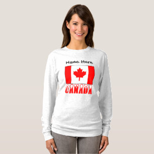 Canada Canadian Flag Personalised T-Shirt