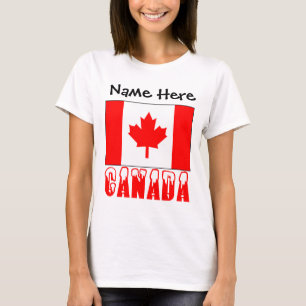 Canada Canadian Flag Personalised T-Shirt