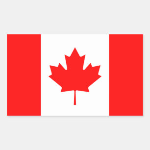 Canada/Canadian Flag Rectangular Sticker