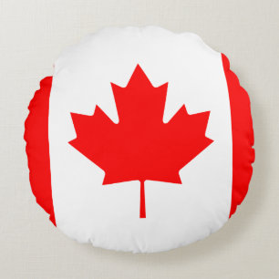 Canada (Canadian) Flag Round Cushion