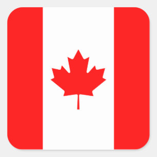 Canada/Canadian Flag Square Sticker