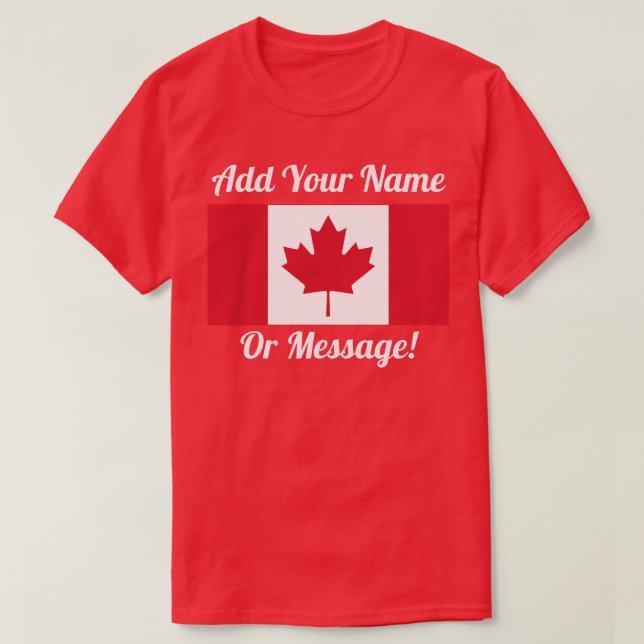 Canada Canadian Flag T-Shirt (Design Front)