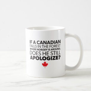 Canada, Canadian Humour - Apologise - Funny Novelt Coffee Mug