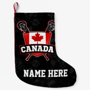 Canada Canadian Lacrosse Flag Christmas Stocking