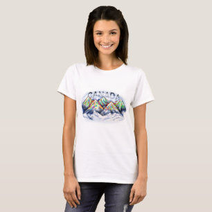 CANADA CANADIAN ROCKIES ABSTRACT COLORFUL MOUNTAIN T-Shirt