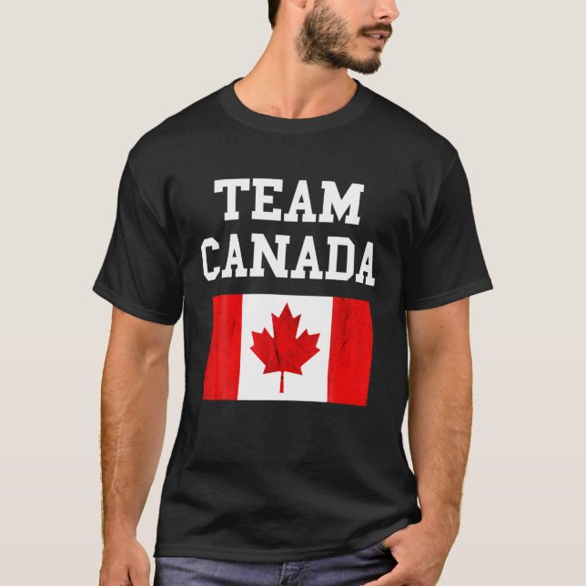 Canada Canadian Soccer Team Canadian Roots Canadia T-Shirt (Front)