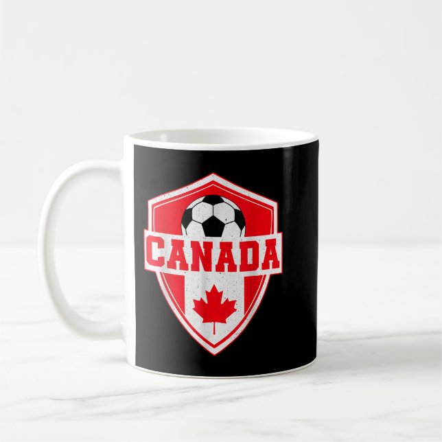 Canada Canadians Rouges Football Soccer Fan Jersey Coffee Mug (Left)