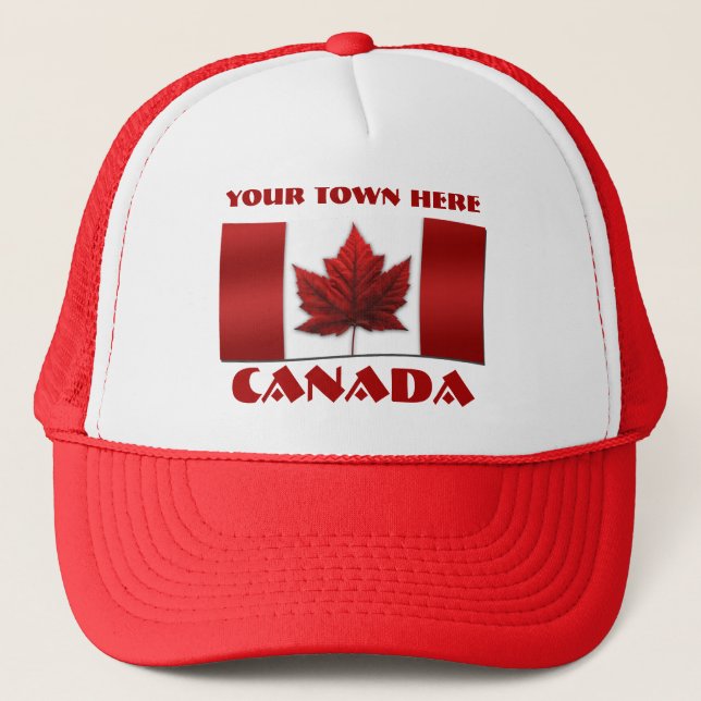 Canada Caps Personalised Canada Souvenir Hats Caps (Front)