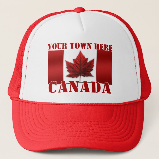 Canada Caps Personalised Canada Souvenir Hats Caps (Front)