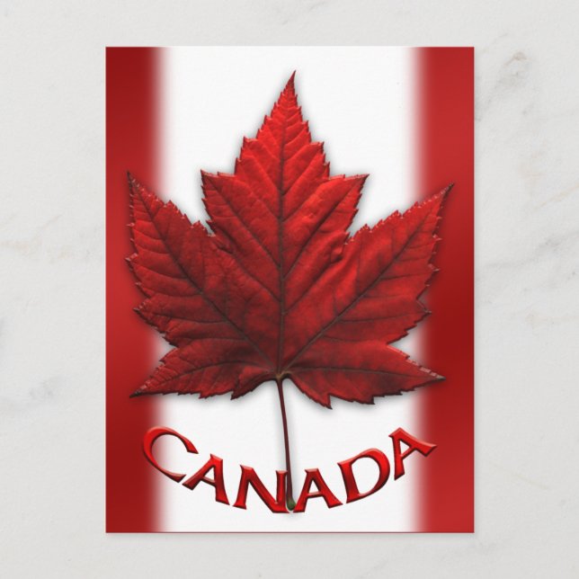 Canada Cards Canada Flag Greeting Cards Custom (Front)
