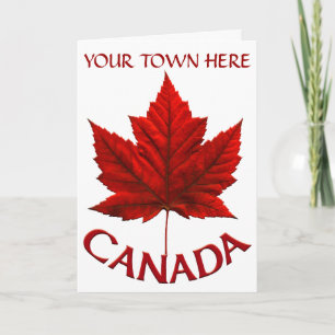 Canada Cards Canada Flag Greeting Cards Custom