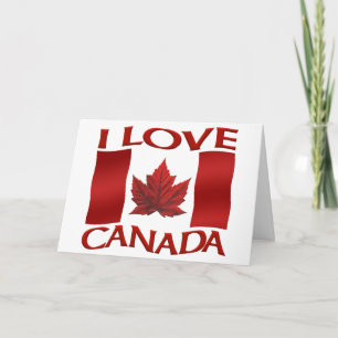 Canada Cards Canada Flag Greeting Cards Custom