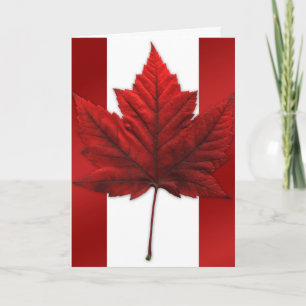 Canada Cards Canada Flag Greeting Cards Custom