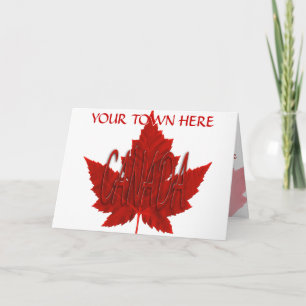 Canada Cards Canada Flag Greeting Cards Custom