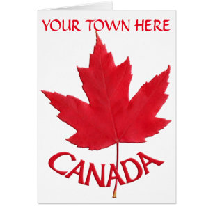 Canada Cards Canada Flag Greeting Cards Custom