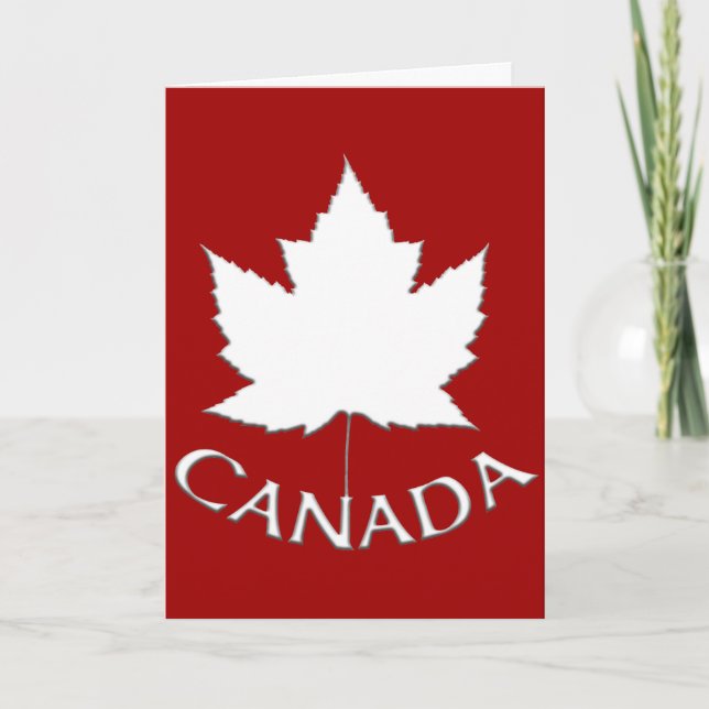 Canada Cards Canada Flag Greeting Cards Custom (Front)