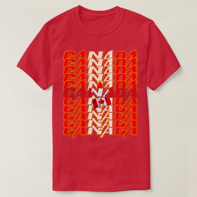 Canada Cascade text 3 T-Shirt (Design Front)