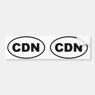 Canada - CDN - Euro style Bumper Sticker