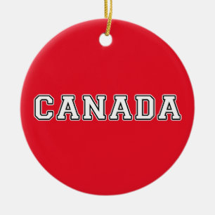 Canada Ceramic Tree Decoration