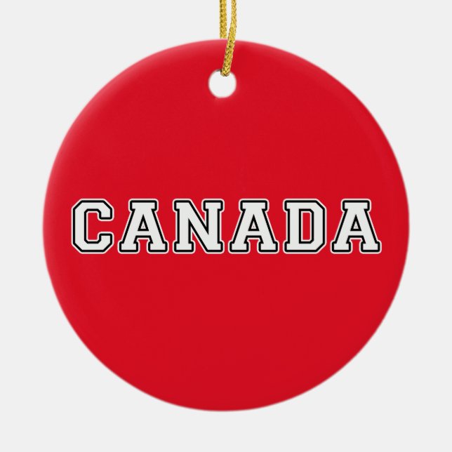 Canada Ceramic Tree Decoration (Front)
