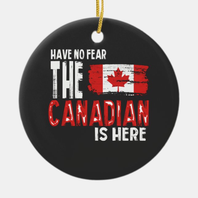 Canada Ceramic Tree Decoration (Front)