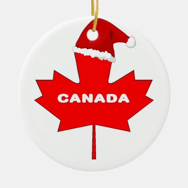 Canada Ceramic Tree Decoration (Front)