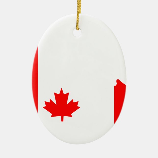 Canada Ceramic Tree Decoration (Front)