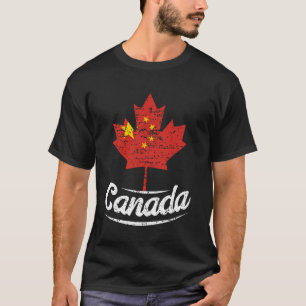 Canada China Flag Canadian Chinese Roots T-Shirt