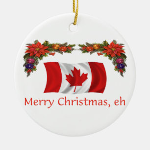 Canada Christmas Ceramic Tree Decoration