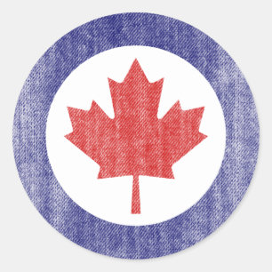 CANADA CLASSIC ROUND STICKER