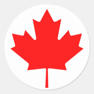 canada classic round sticker
