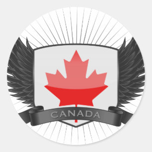 CANADA CLASSIC ROUND STICKER