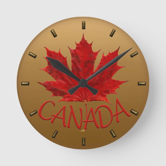 Canada Clock Canada Souvenir Wall Clocks Customise (Front)
