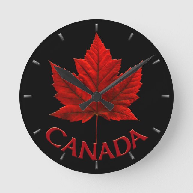 Canada Clock Canada Souvenir Wall Clocks & Gifts (Front)