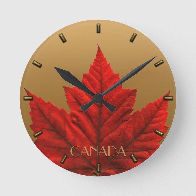 Canada Clock Canada Souvenir Wall Clocks & Gifts (Front)