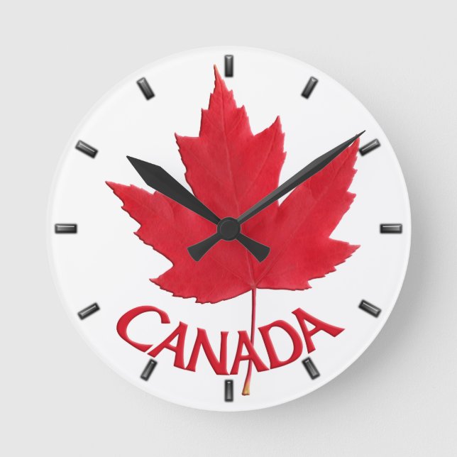Canada Clock Canada Souvenir Wall Clocks & Gifts (Front)