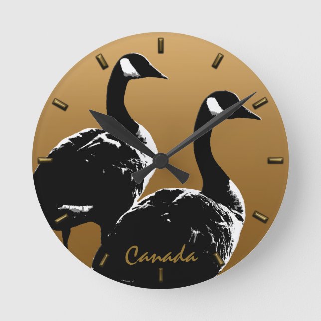 Canada Clock Canadian Goose Souvenir Wall Clock (Front)