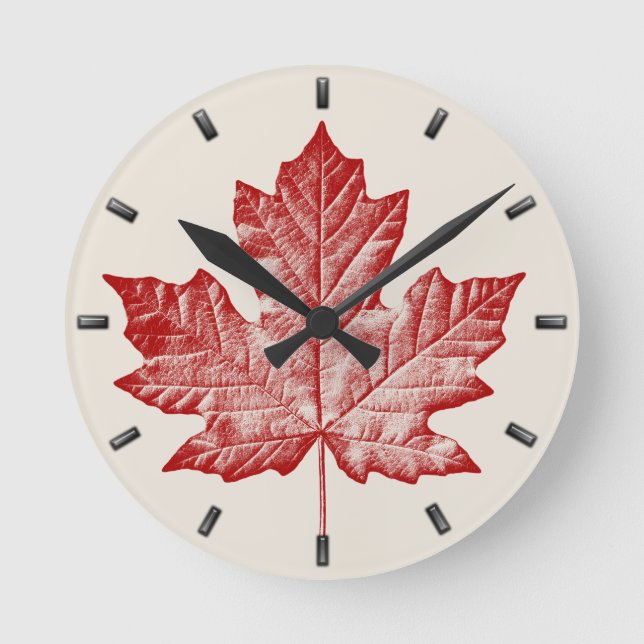 Canada Clock Cool Canada Souvenir Wall Clocks Gift (Front)