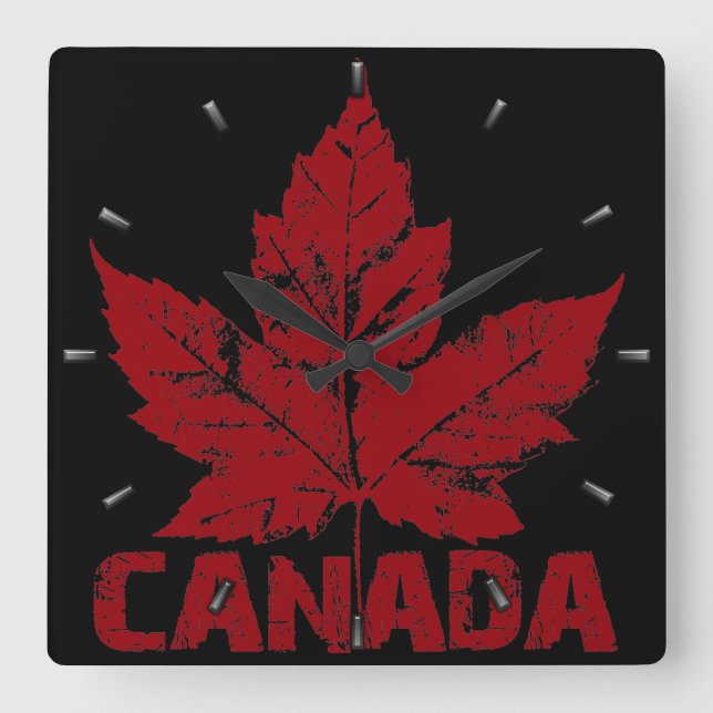 Canada Clock Cool Canada Souvenir Wall Clocks Gift (Front)