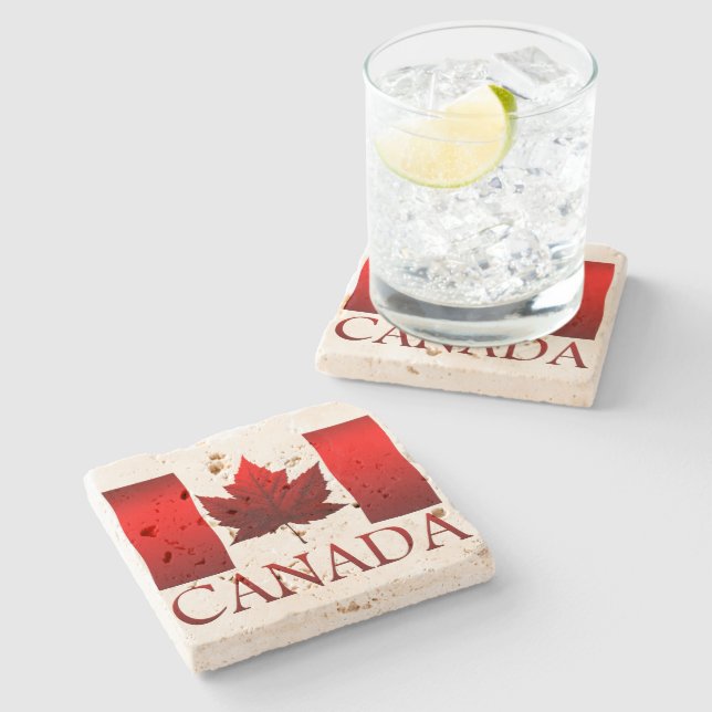 Canada Coasters Canada Maple Leaf Souvenir Coaster (Side)