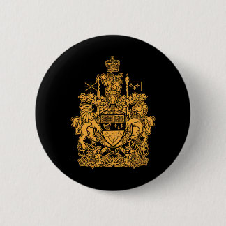 Canada Coat of Arms - Canada Crest 6 Cm Round Badge