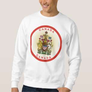 Canada Coat of Arms Circle Shape Sweatshirt