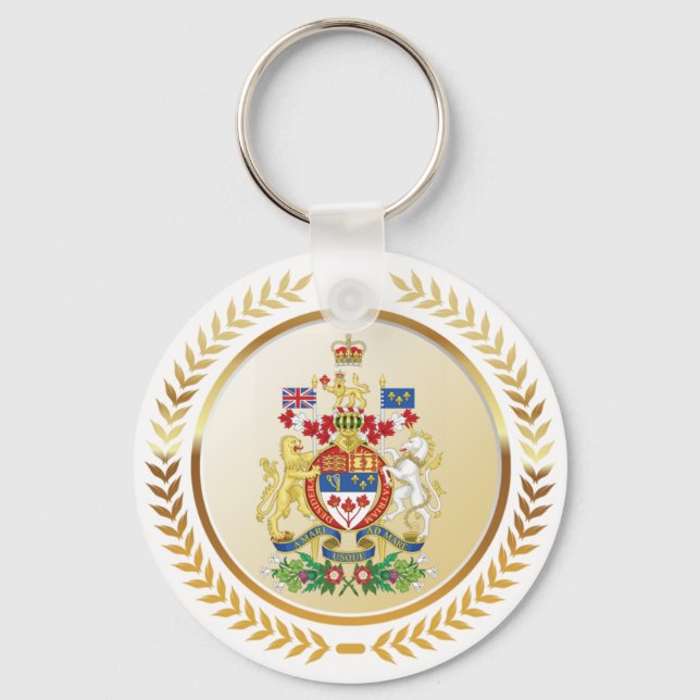 Canada Coat of Arms Key Ring (Front)